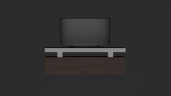 TV stand Low-poly 3D model