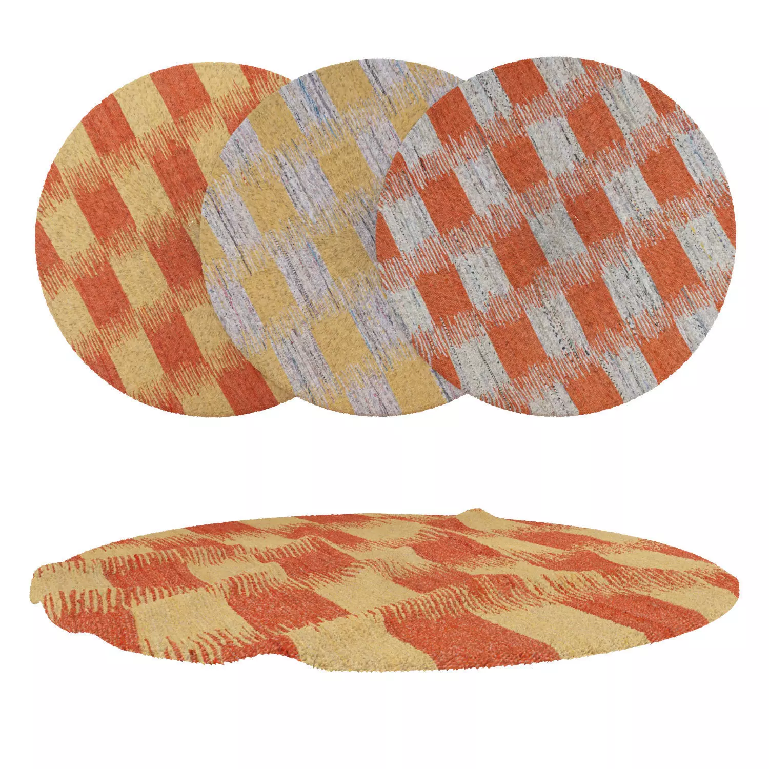 Round Rug Set 223 3D model_0