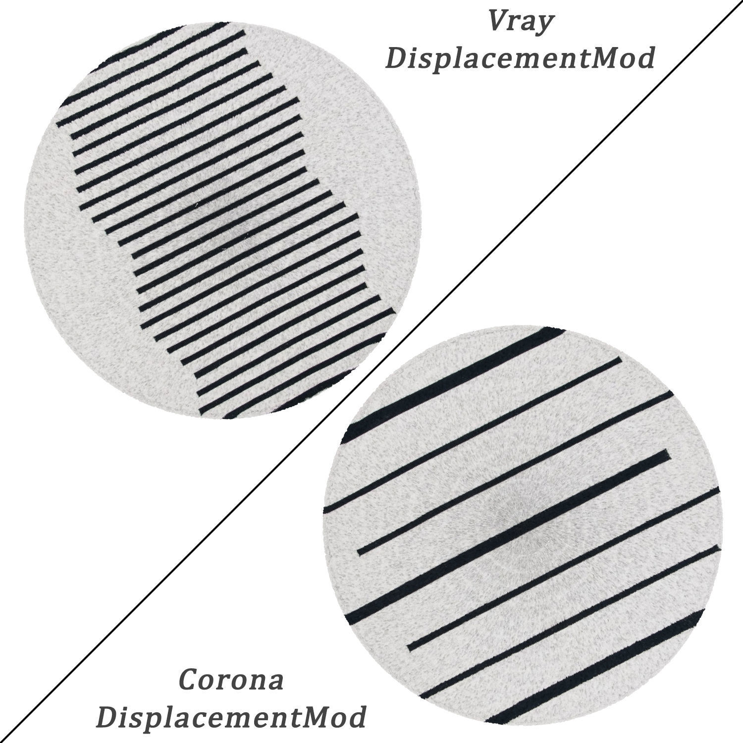 Round Rug Set 225 3D model_1