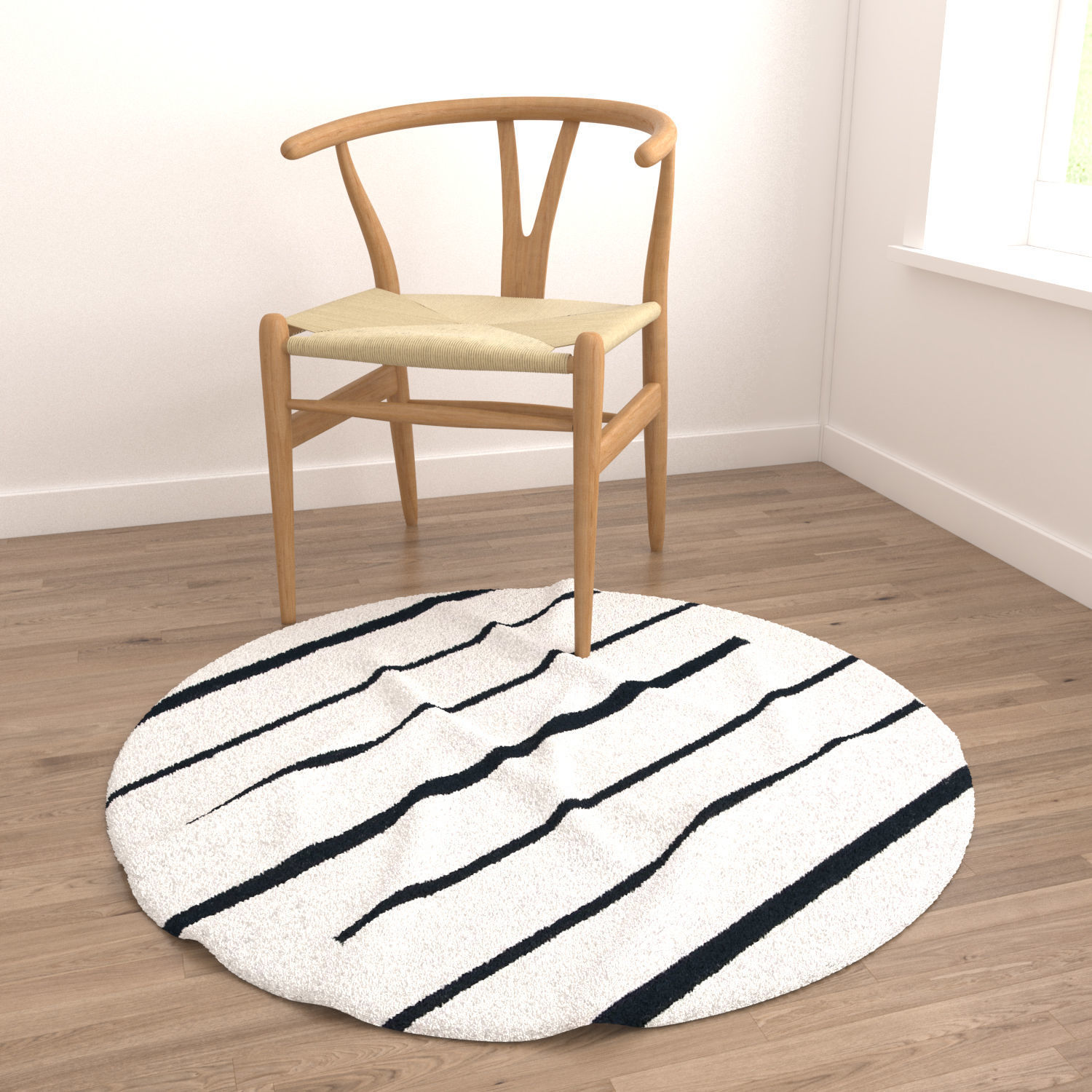 Round Rug Set 225 3D model_3