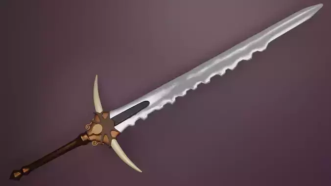 Middle aged sword-3d print model