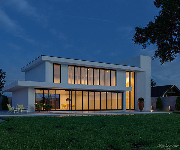 CGI - Architectural Visualization scene 3D model_2