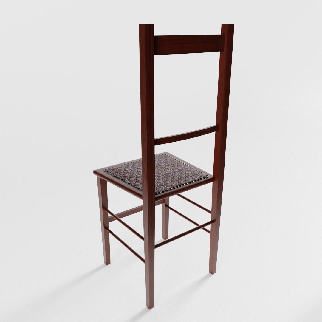 Antique Chair 3D model_2