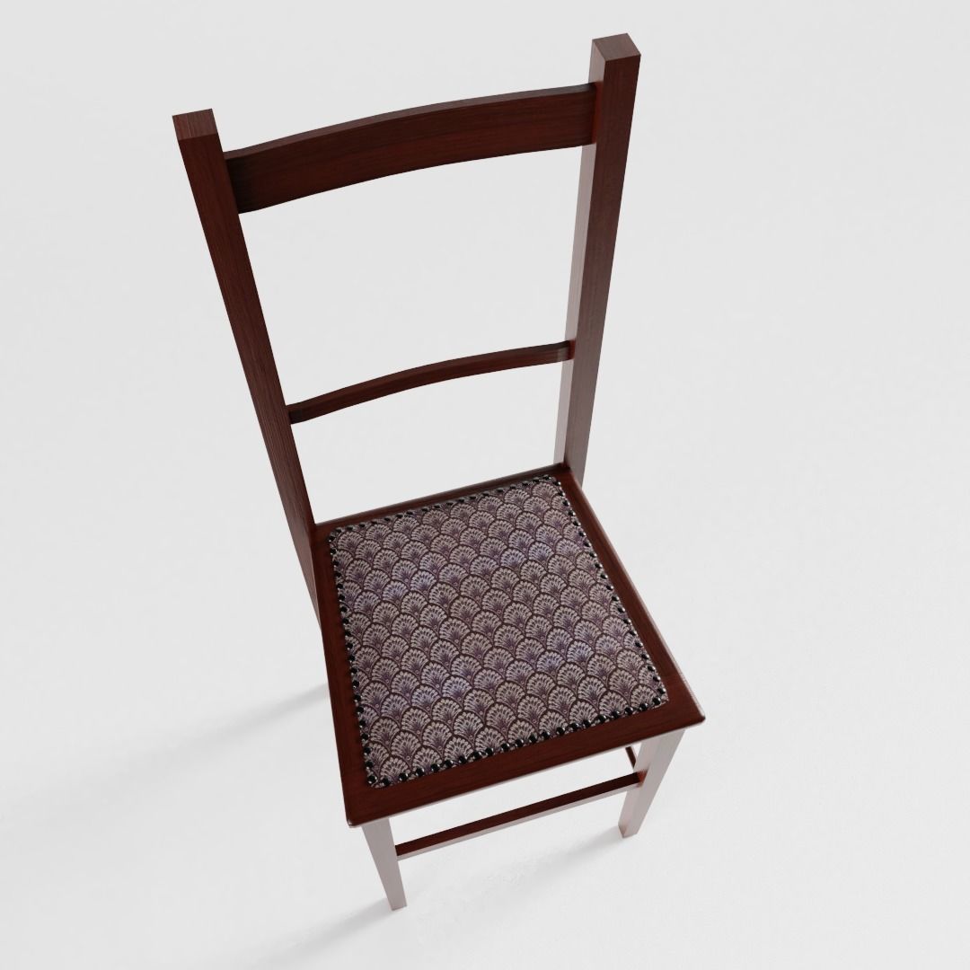 Antique Chair 3D model_3