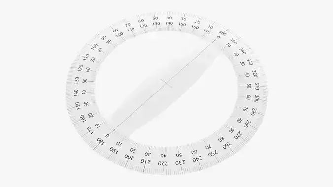 Protractor circular  3D model