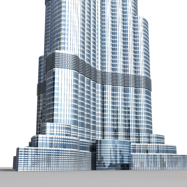 Burj Khalifa 3D model_4