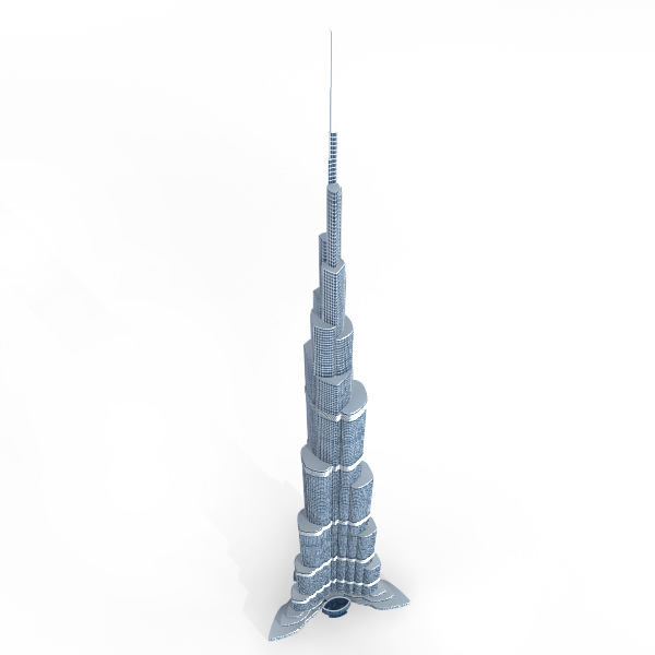 Burj Khalifa 3D model_1