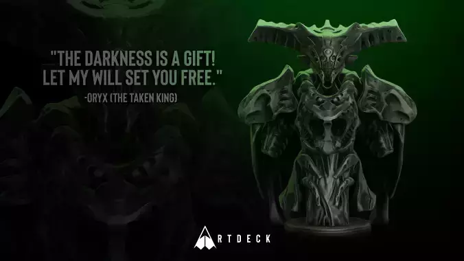 Oryx The Taken King  Free 3D print model