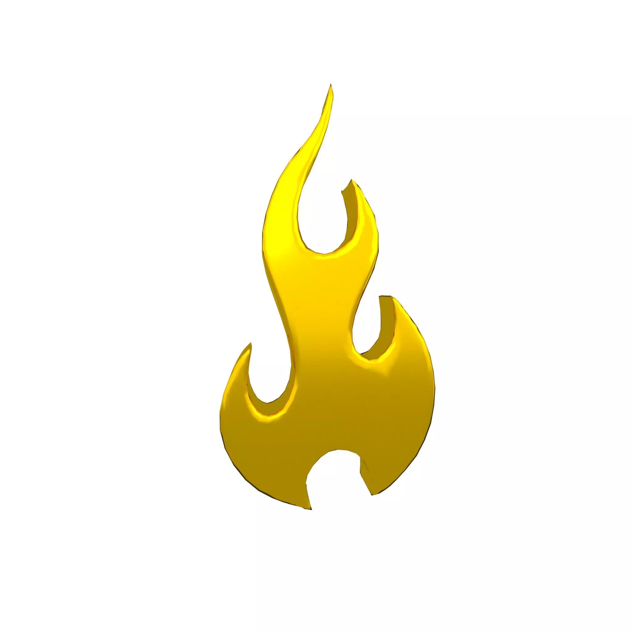 Fire Symbol v9 012 Low-poly 3D model_0