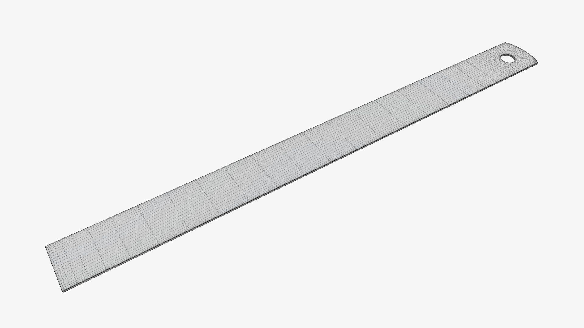 Ruler metal 03 3D model_5