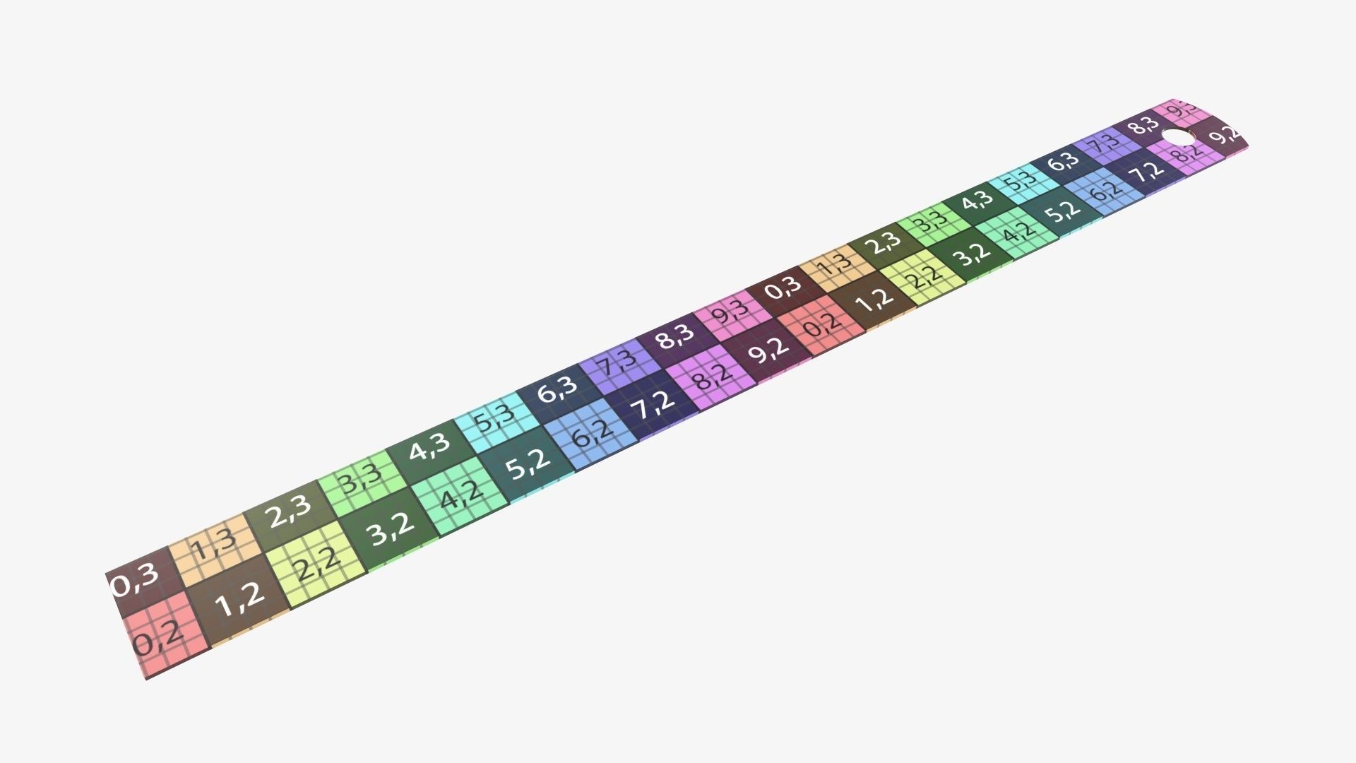 Ruler metal 03 3D model_6