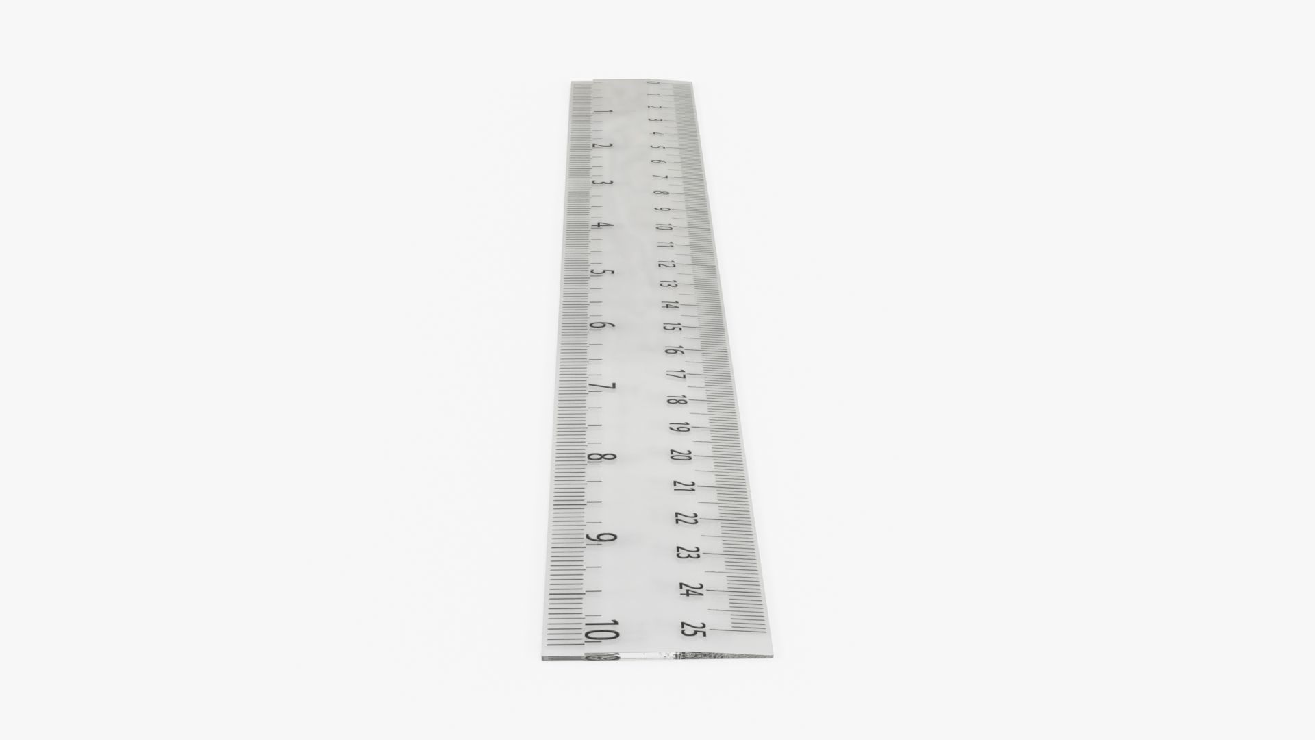 Ruler plastic 04 3D model_3