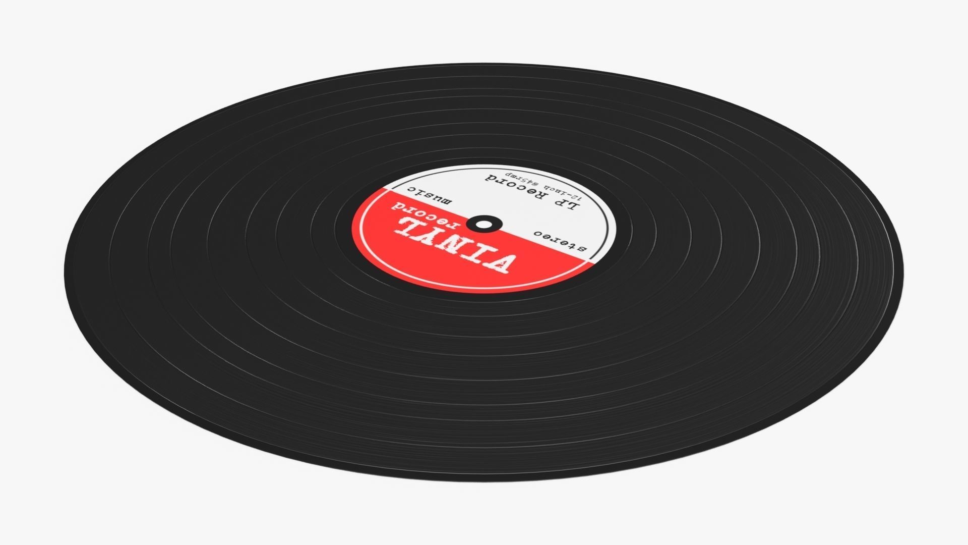 Vinyl record mockup 02 3D model_2