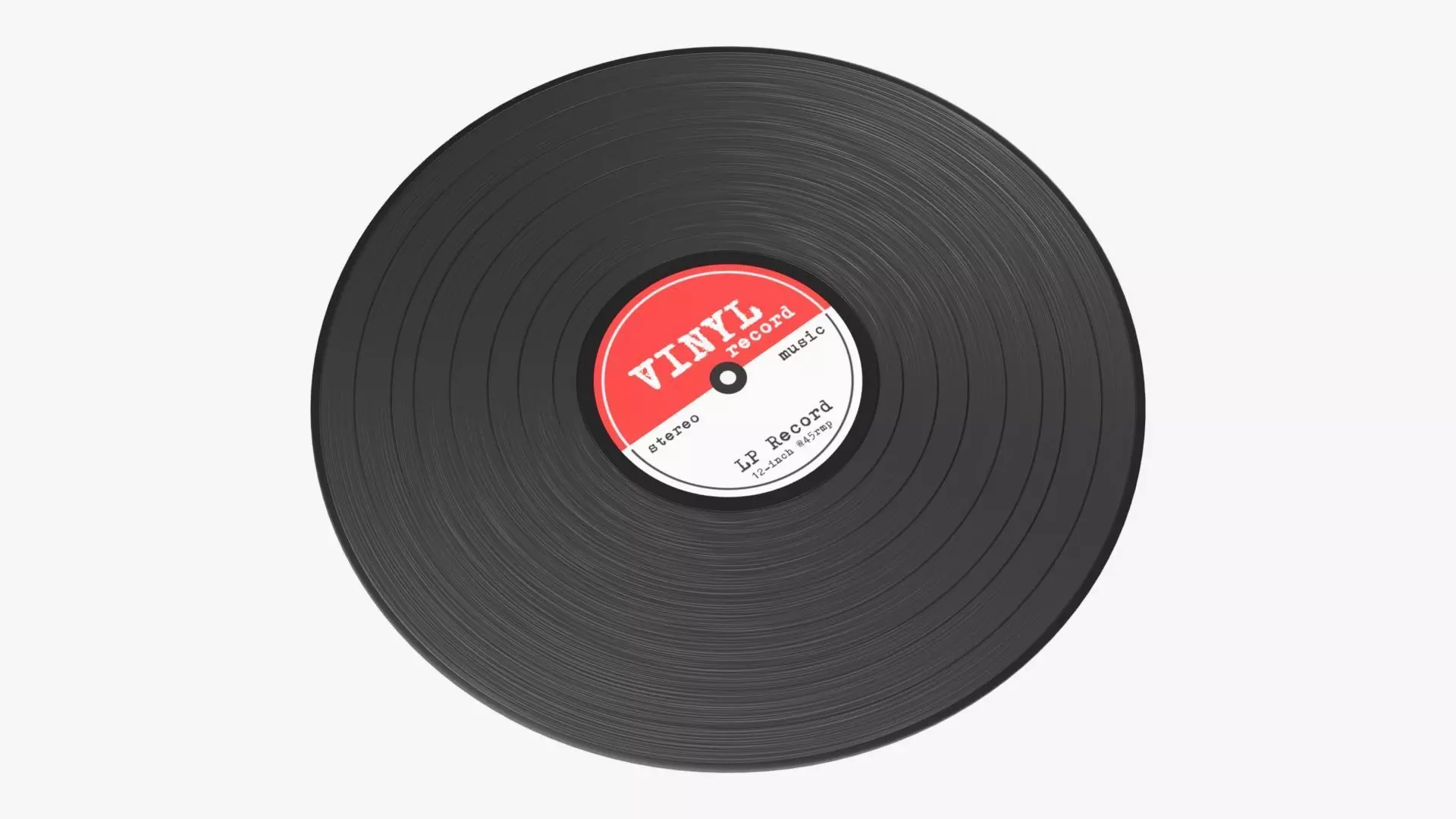 Vinyl record mockup 02 3D model_0