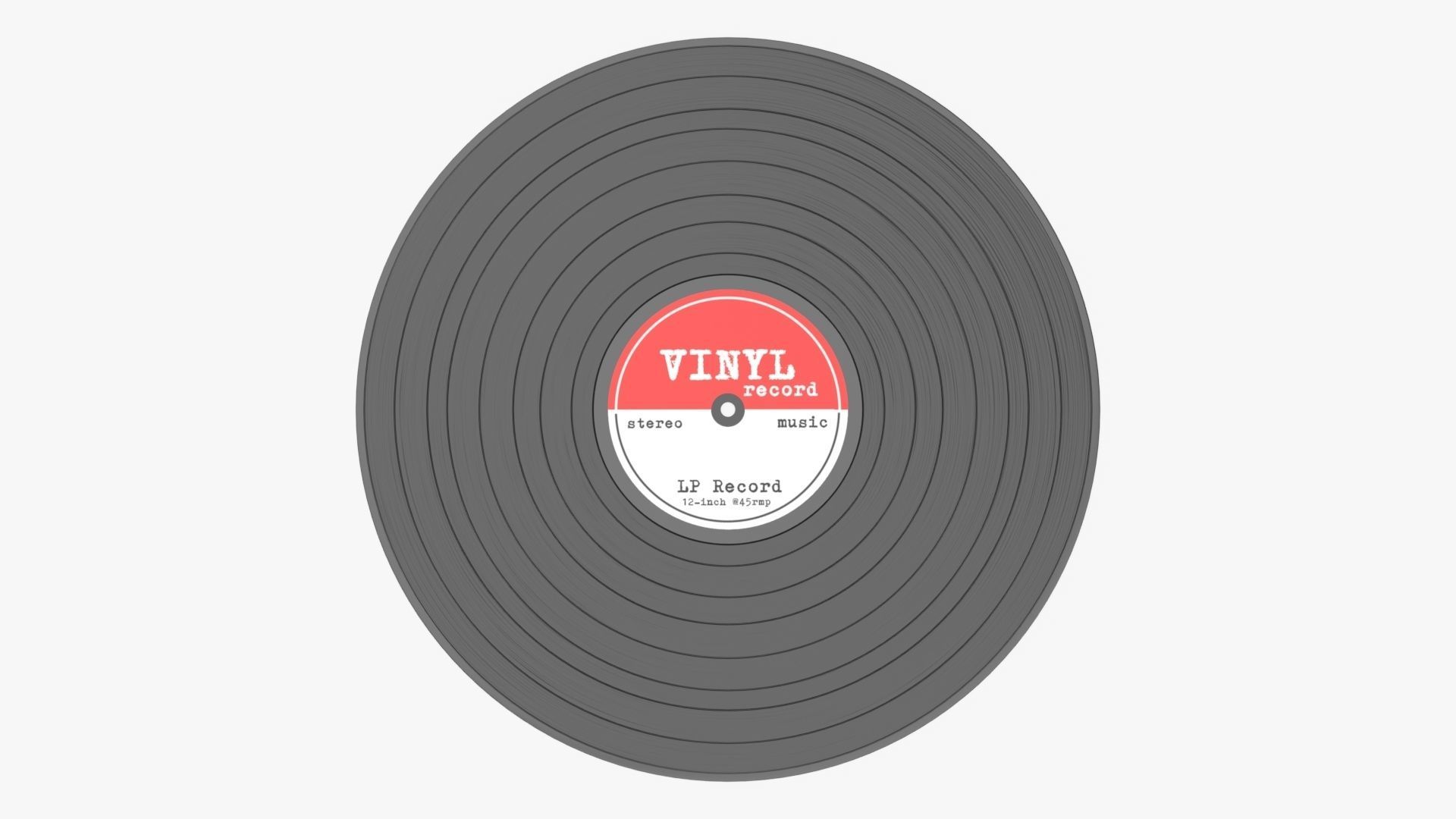 Vinyl record mockup 02 3D model_3