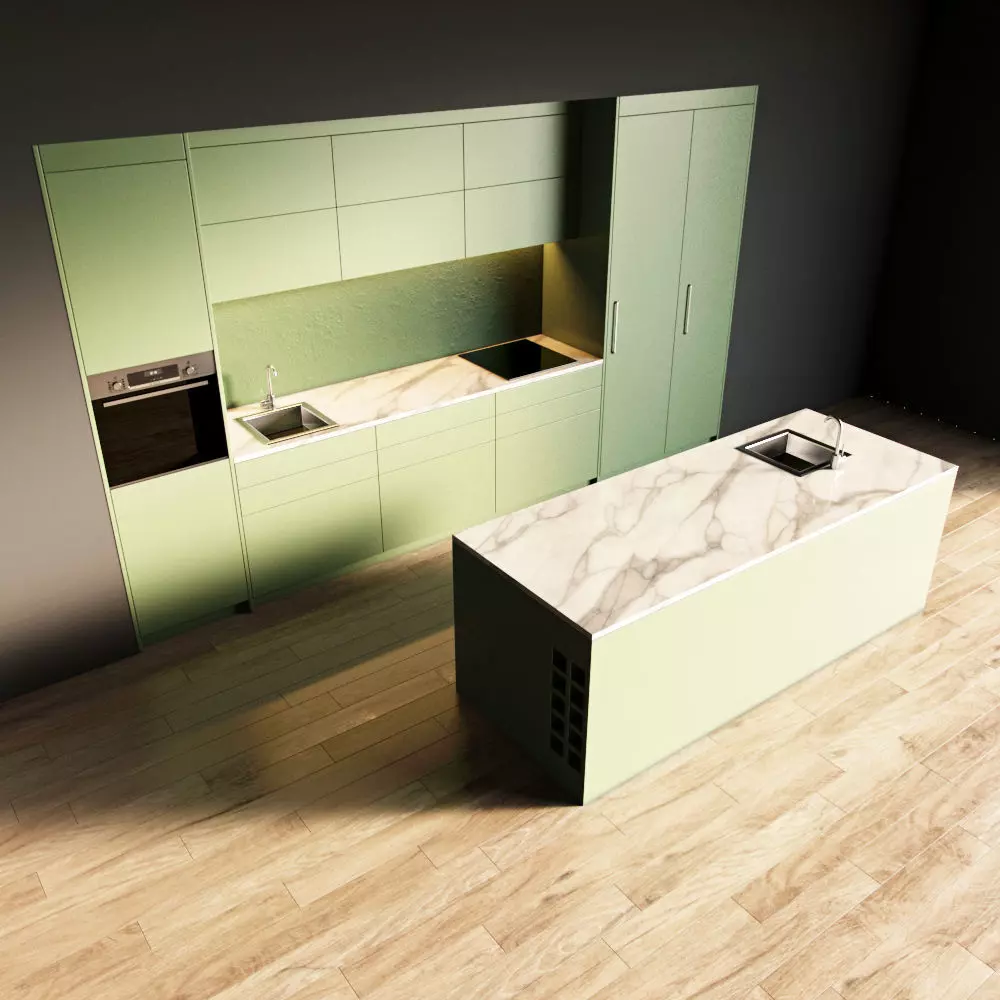 113-Kitchen5 matte 10 3D model