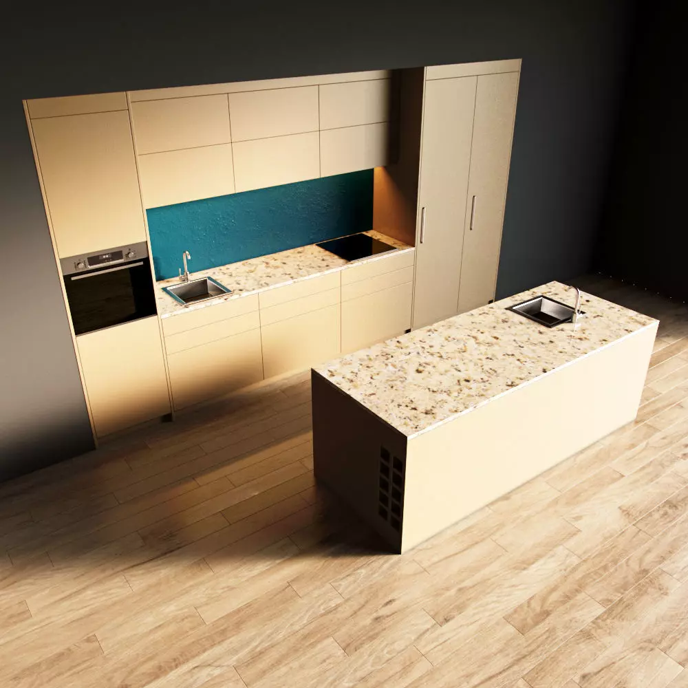 77-Kitchen5 matte 7 3D model