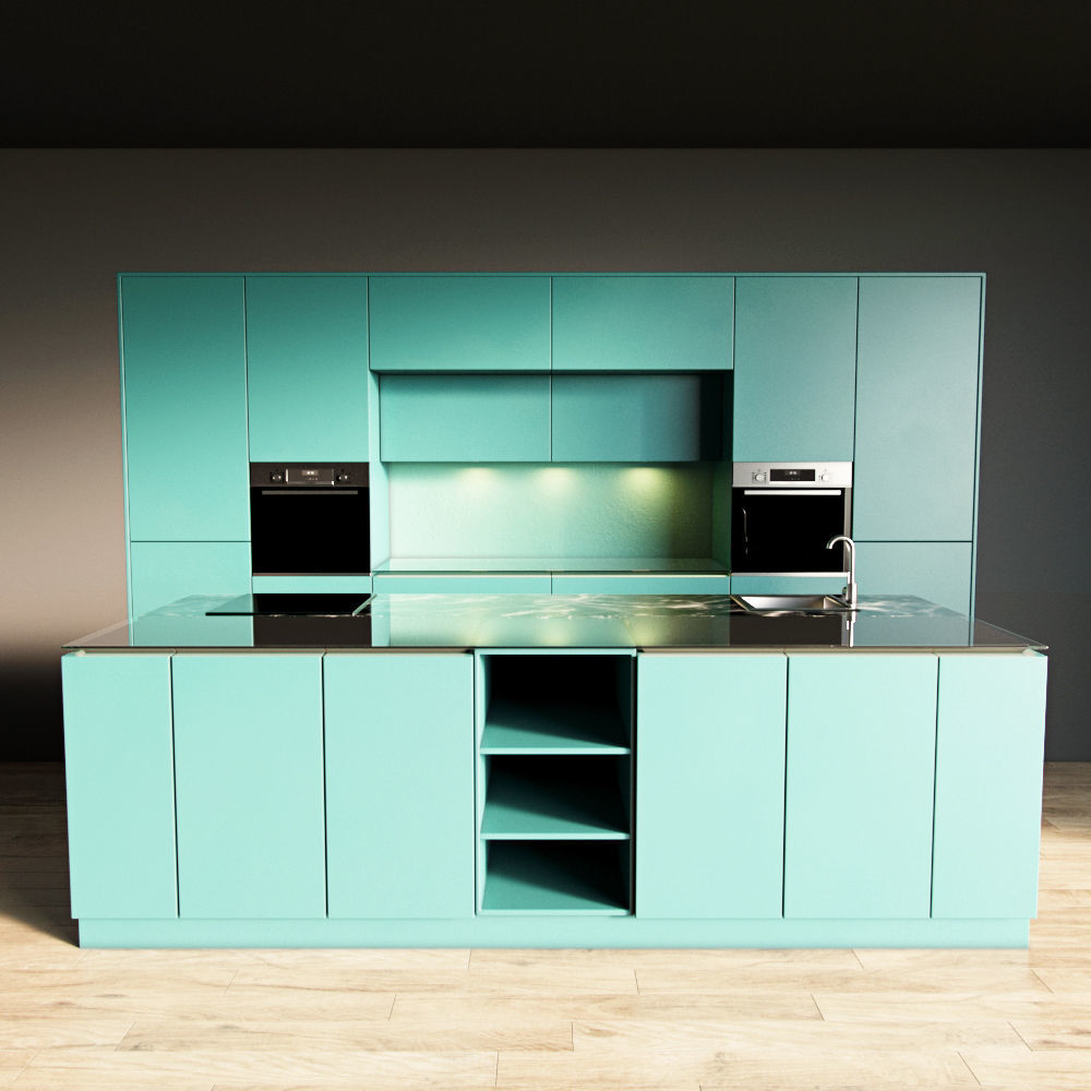 87-Kitchen3 matte 8 3D model_2