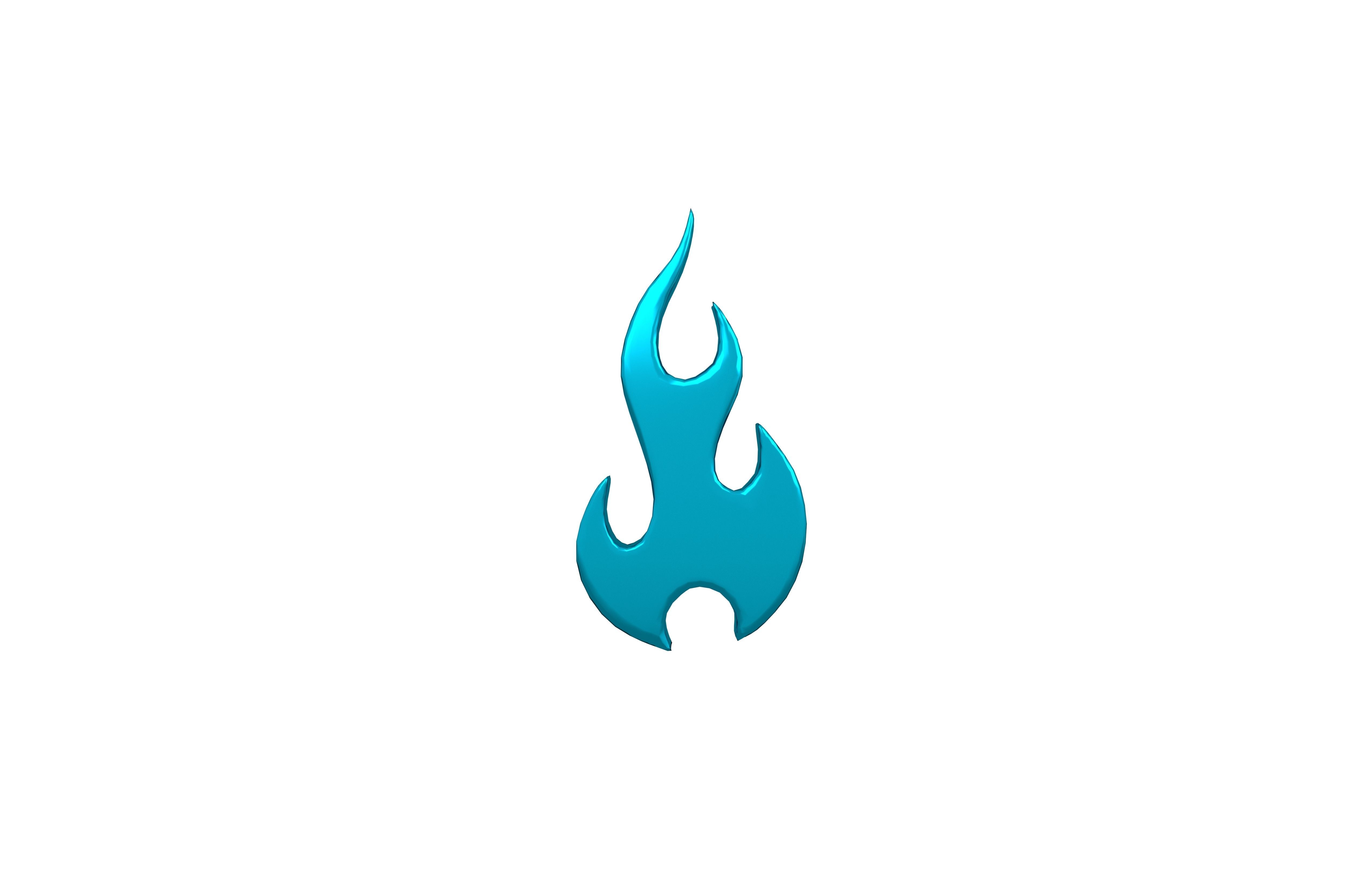 Fire Symbol v9 014 Low-poly 3D model_1