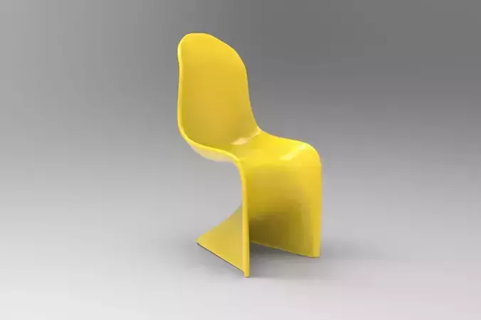 Panton Chair Low-poly 3D model