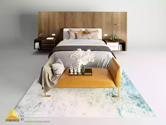 bedroom 3d scene 3