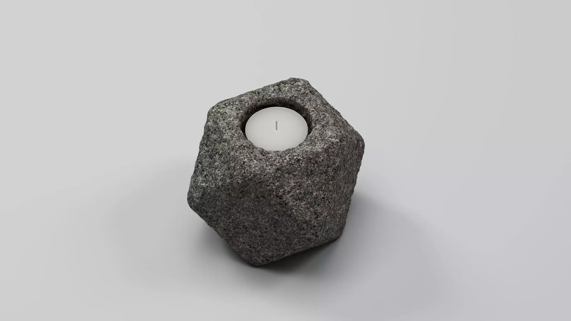 Hold Candle Stone Free 3D model