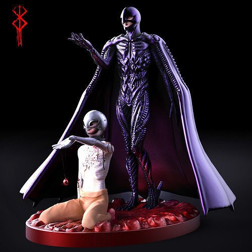 Berserk Femto and Griffith Fanart 3D print model 3D print model