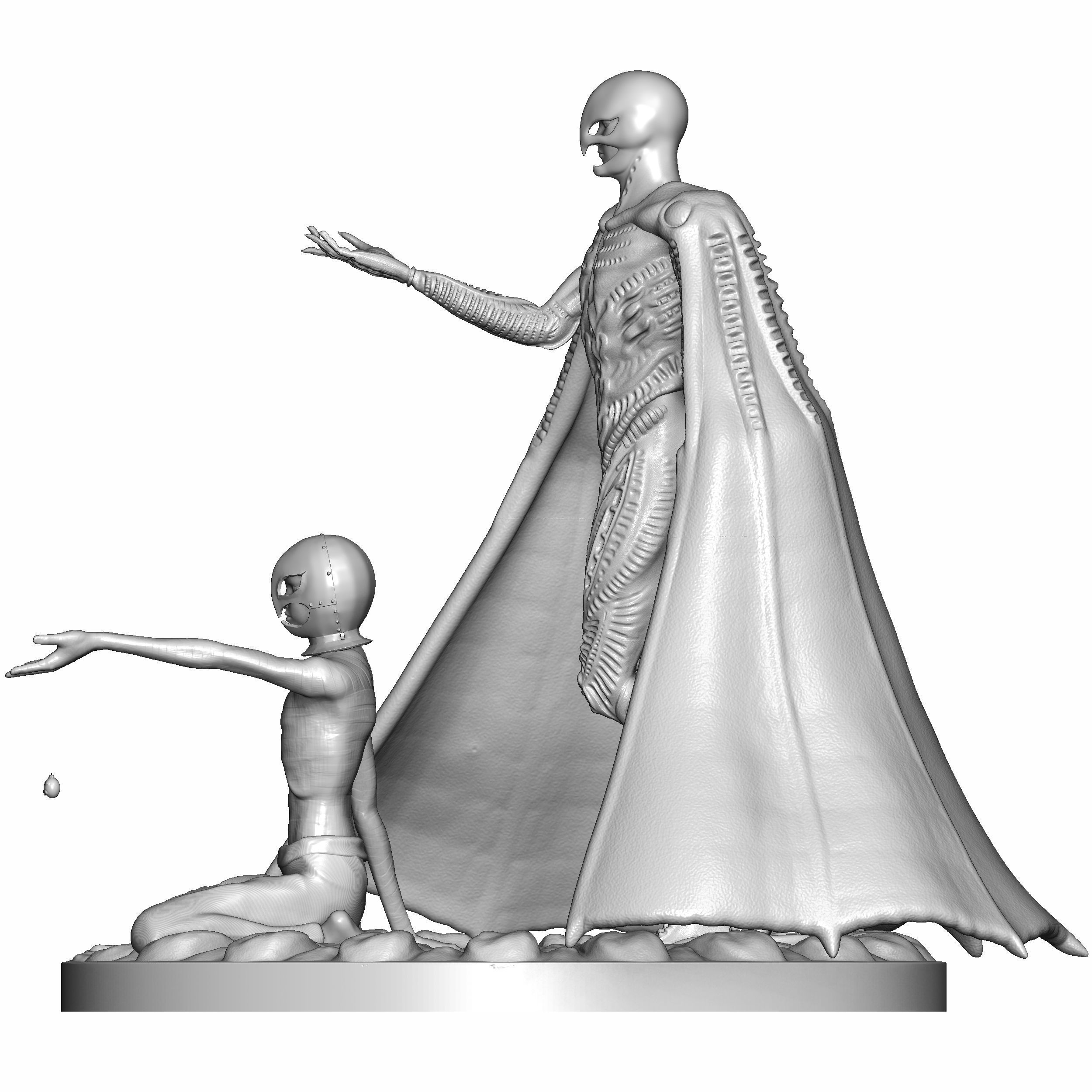 Berserk Femto and Griffith Fanart 3D print model 3D print model_3