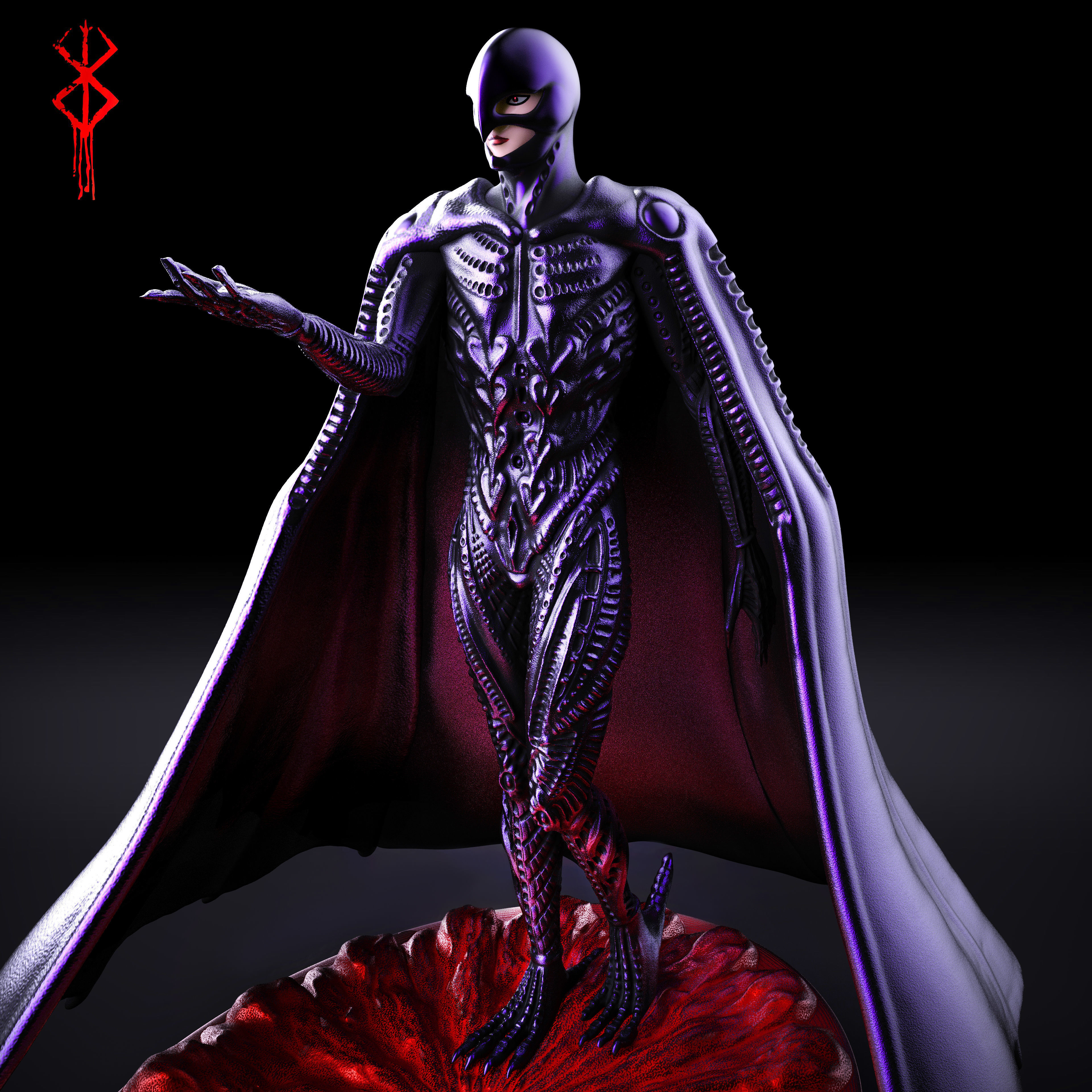 Berserk Femto and Griffith Fanart 3D print model 3D print model_1