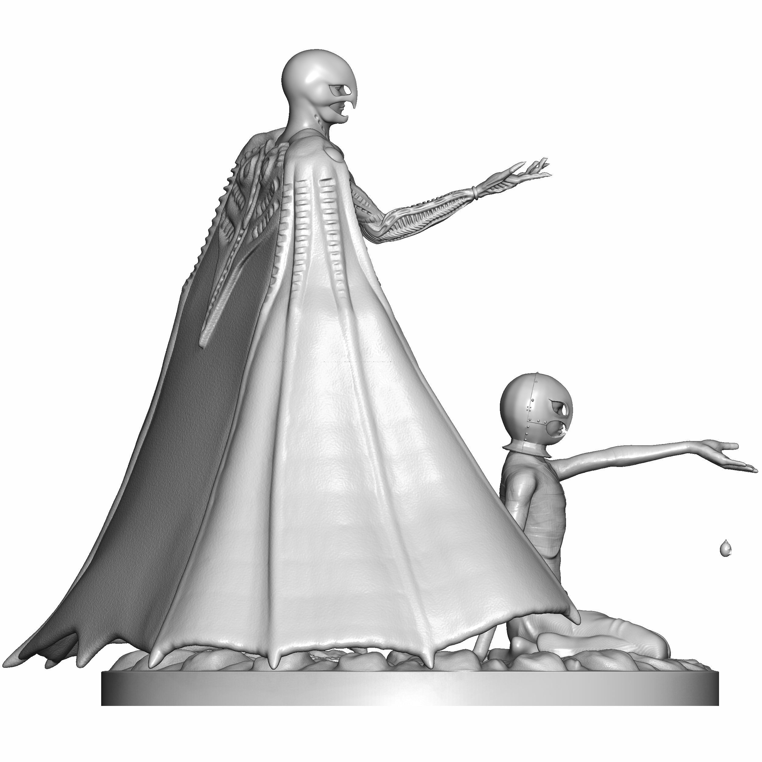 Berserk Femto and Griffith Fanart 3D print model 3D print model_5