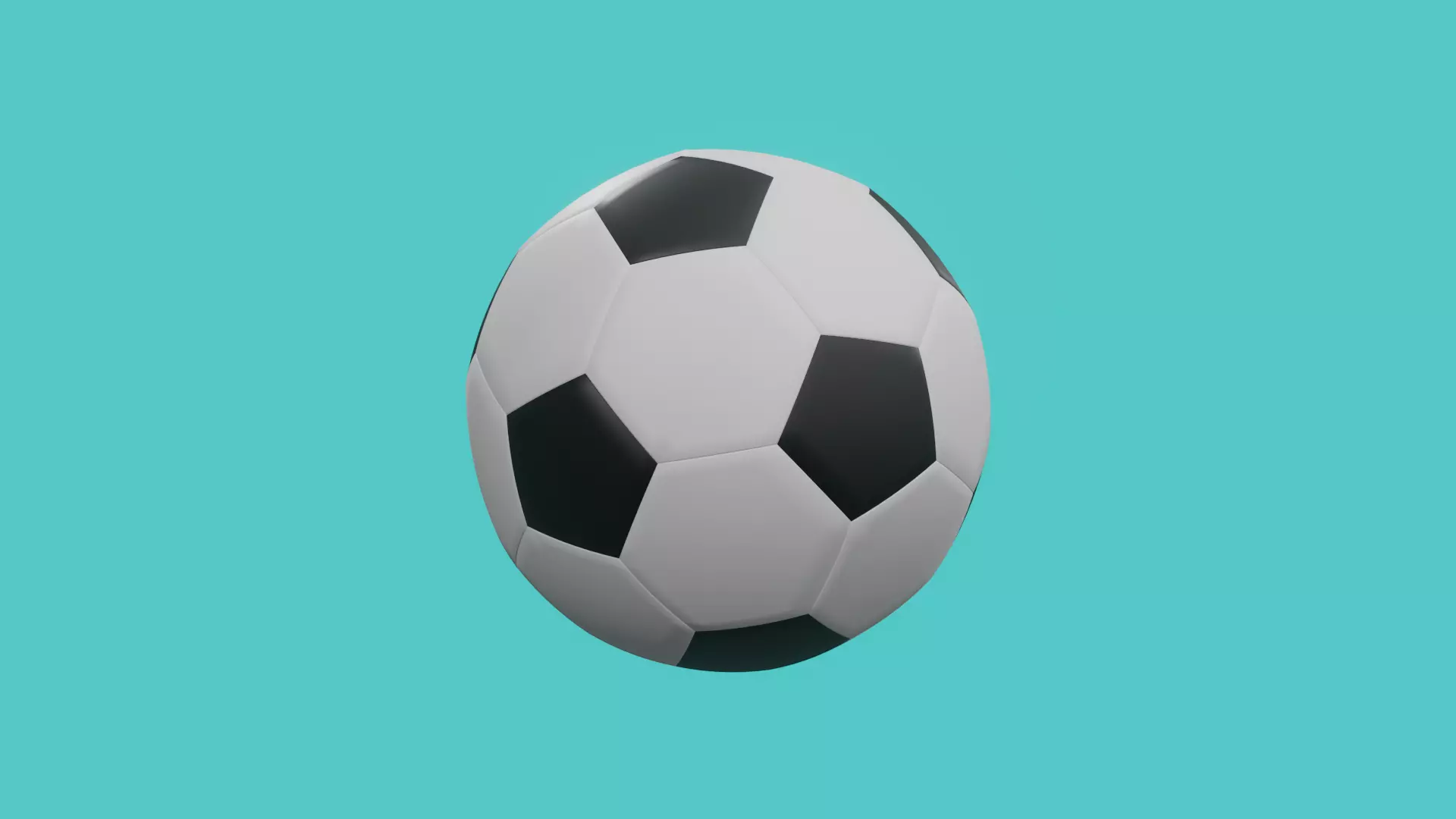 game rady football ball 3D model for games Low-poly 3D model