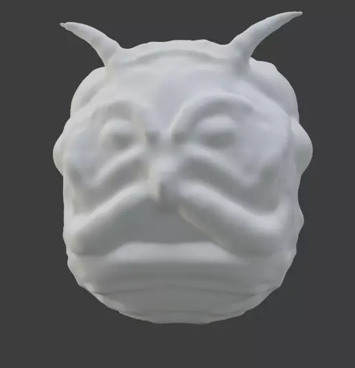 Dangerous head sculpt Free 3D model_0