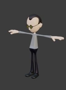 Cartoon starter 3D model_3