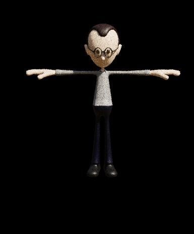 Cartoon starter 3D model_5