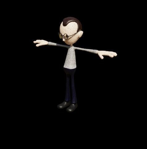 Cartoon starter 3D model_4