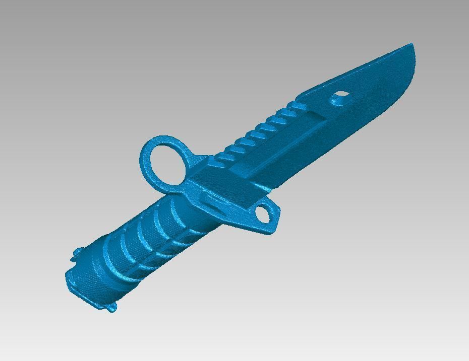 Real Tactical Bayonet Knife Replica 3D Scan 3D model 3D printable ...