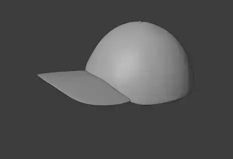 Cap 3d model baseball