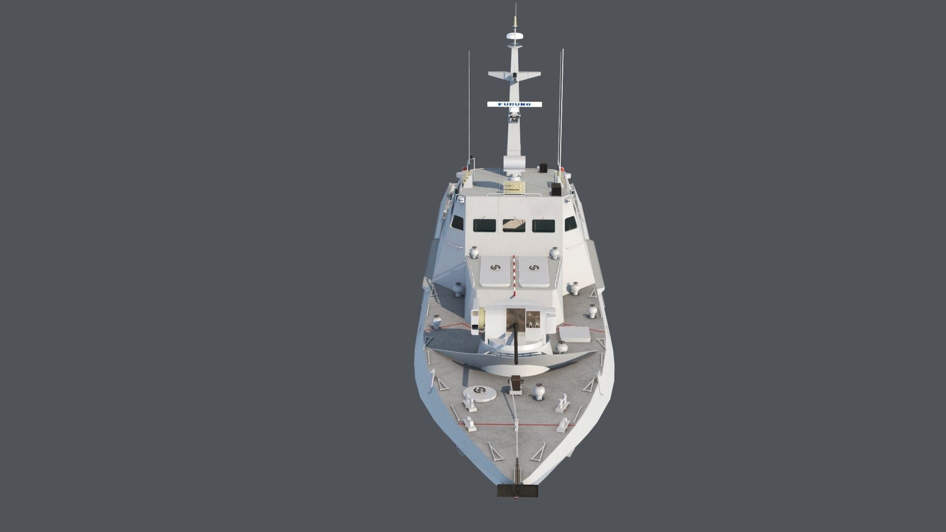 Gyurza-M class artillery boat 58155 Low-poly 3D model_5