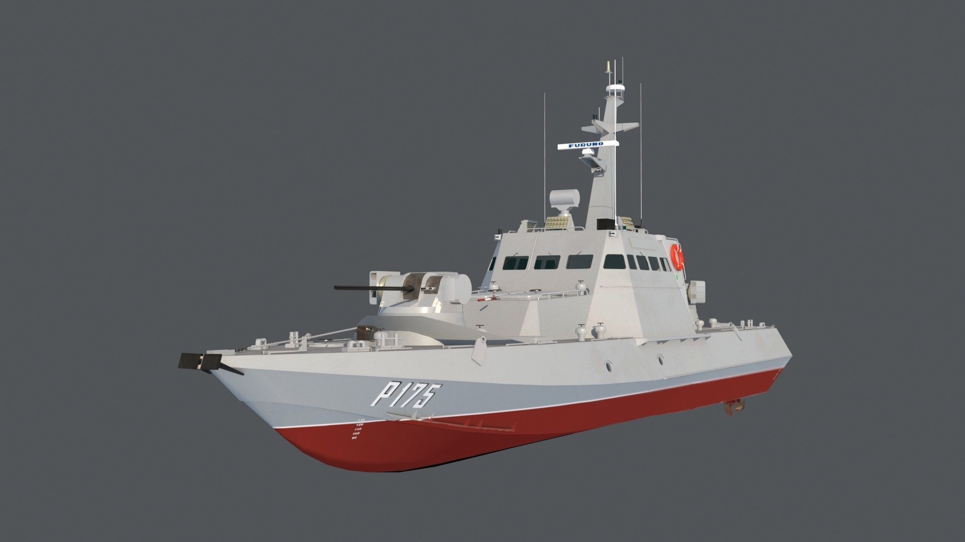 Gyurza-M class artillery boat 58155 Low-poly 3D model_2