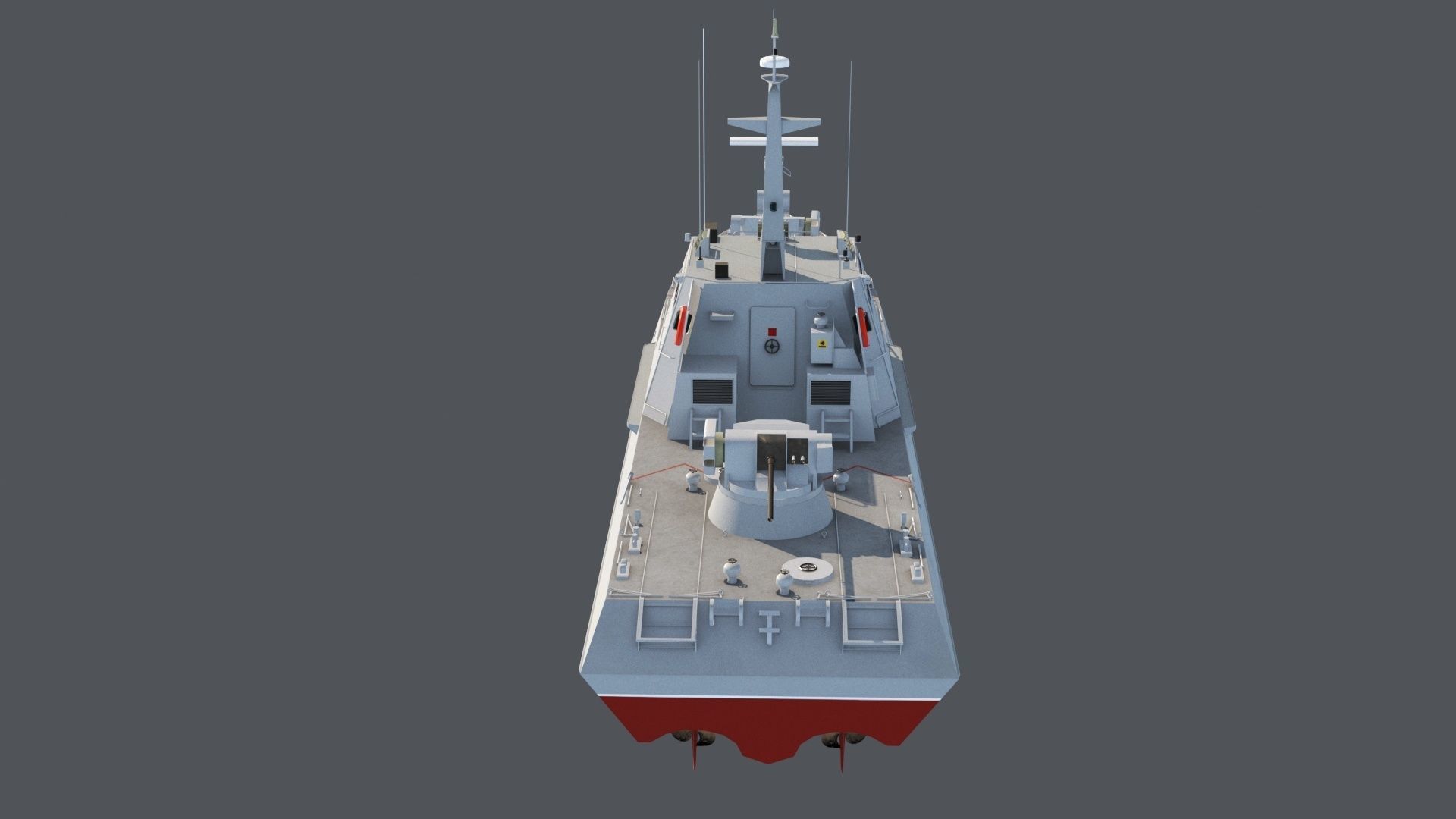 Gyurza-M class artillery boat 58155 Low-poly 3D model_4