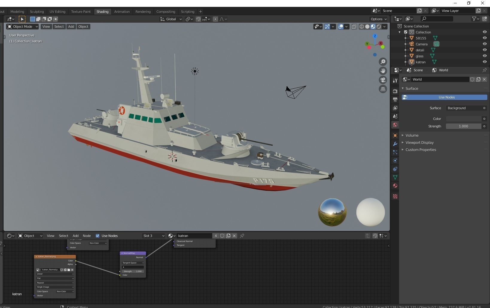 Gyurza-M class artillery boat 58155 Low-poly 3D model_14