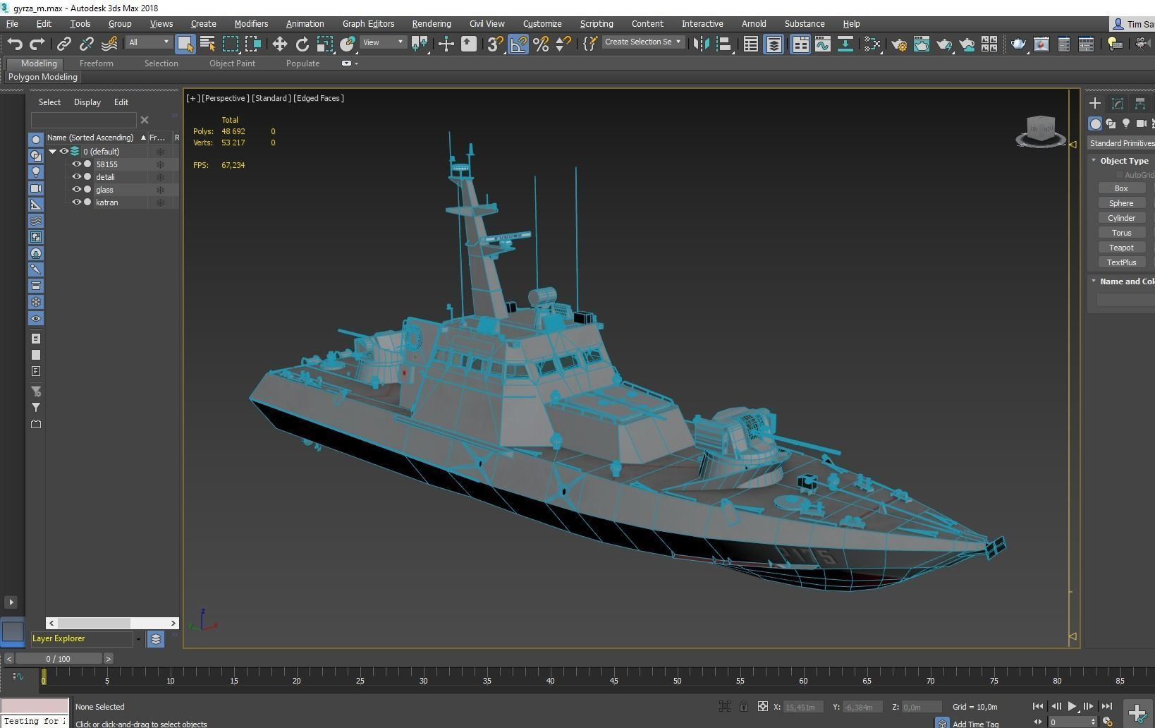 Gyurza-M class artillery boat 58155 Low-poly 3D model_15