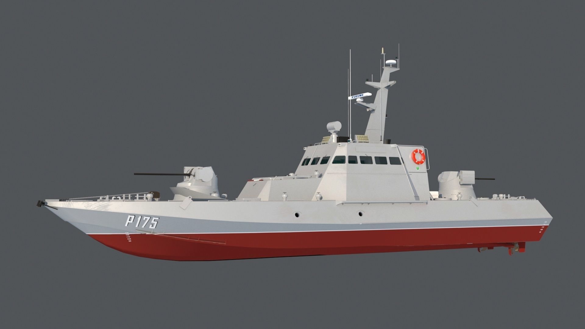 Gyurza-M class artillery boat 58155 Low-poly 3D model_13