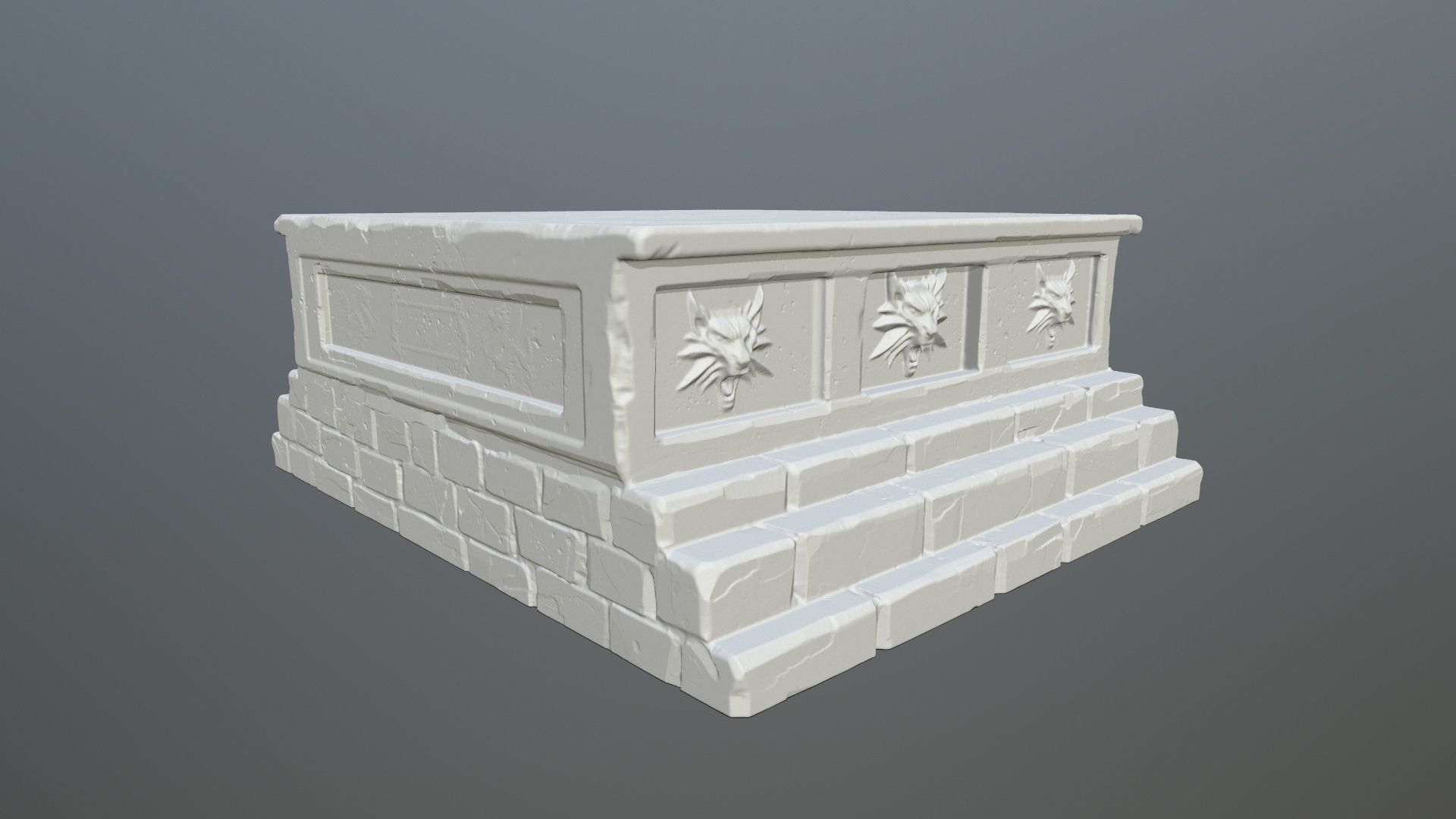 base 4 tombstone 3D print model_4
