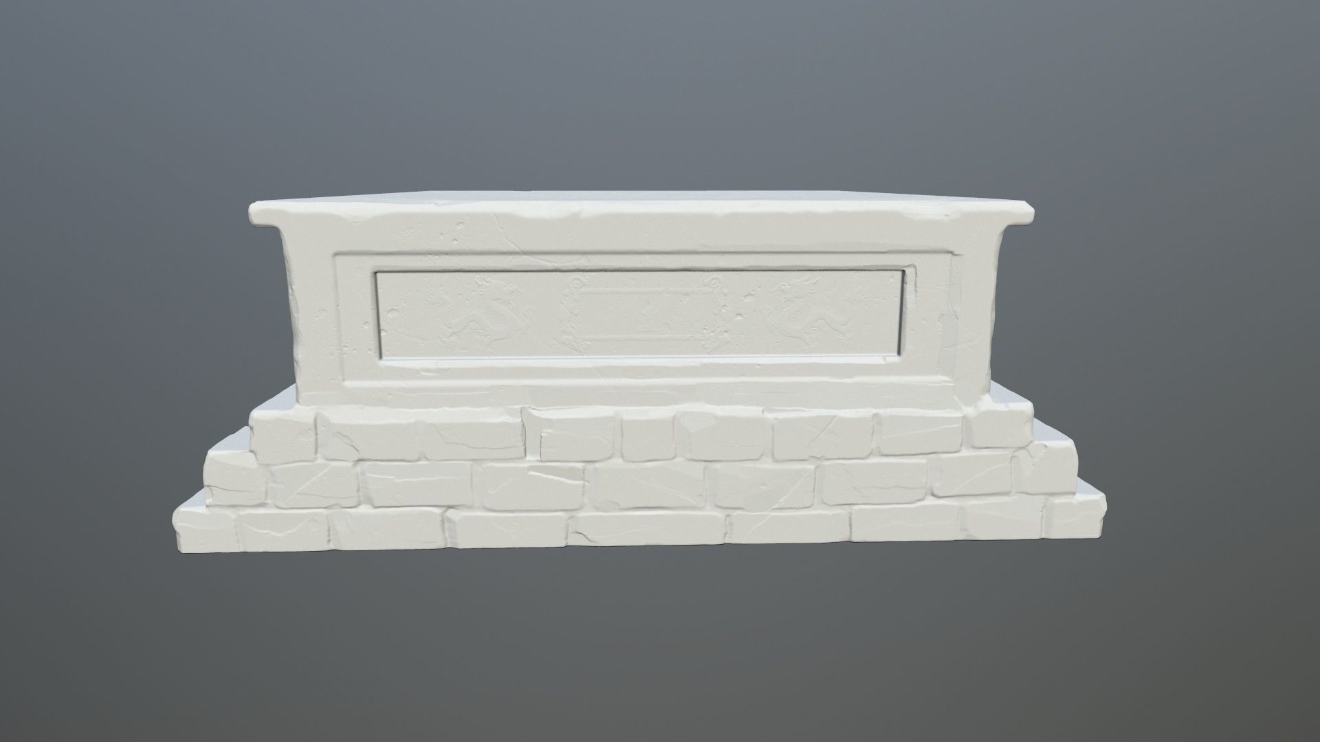 base 4 tombstone 3D print model_1