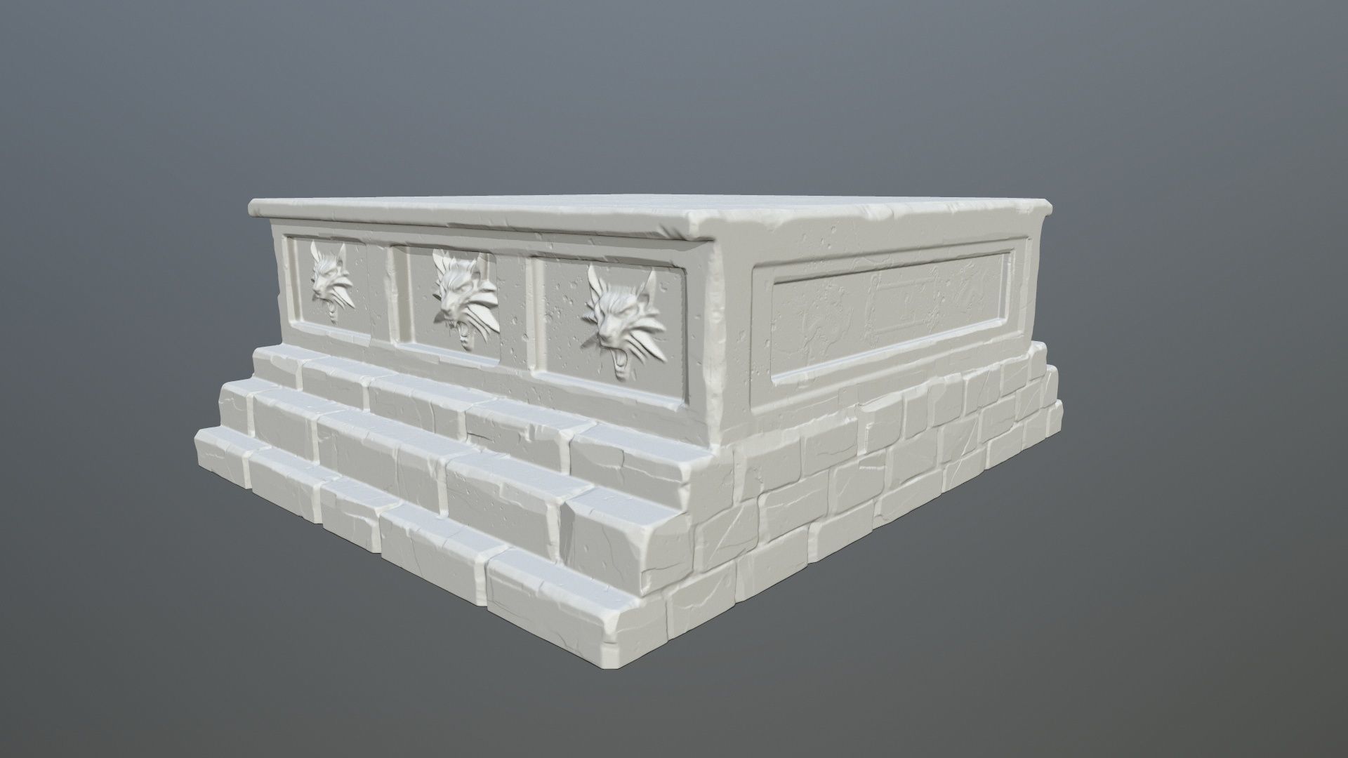 base 4 tombstone 3D print model_2