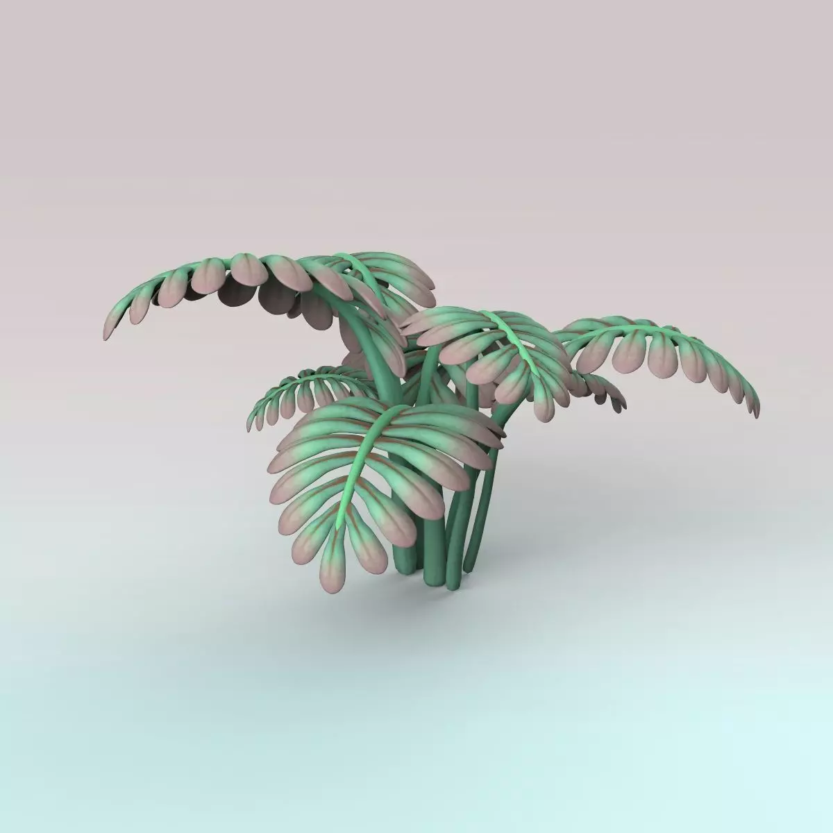 Fern plant 3D model_0