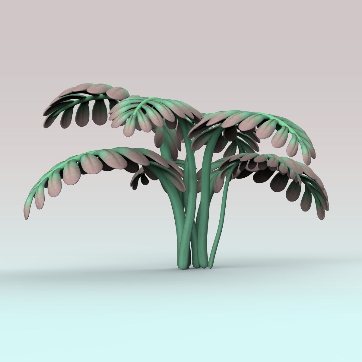 Fern plant 3D model_3