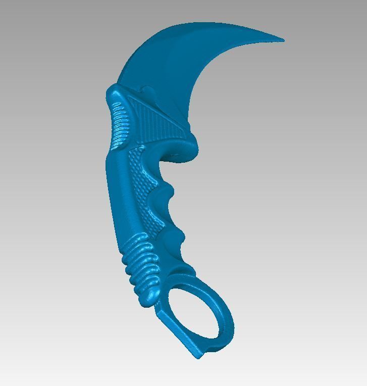 Real Karambit Knife Replica 3D Scan 3D print model_3