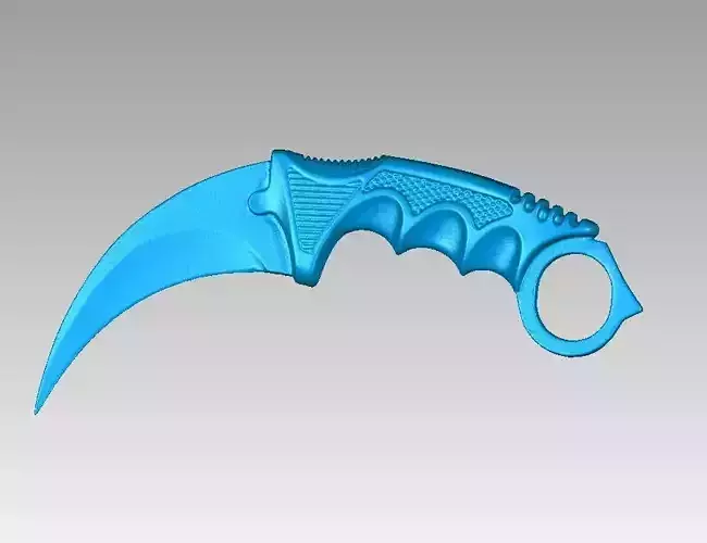 Real Karambit Knife Replica 3D Scan